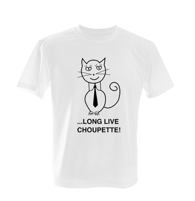 Iconic Lux's 'Long live Choupette' T-shirt. Courtesy Iconic Lux