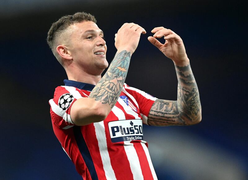 Atletico's Kieran Trippier during the Champions League last-16 second-leg match against Chelsea in London on March 17. EPA