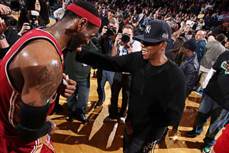 LeBron James, left, seen here with Jay-Z, gave the Nets  and the hip-hop artist 90 minutes of his time as the free agent considers switching to a new NBA team.