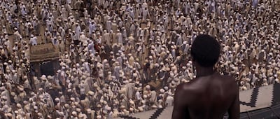 A crowd scene from Moustapha Akkad's historical epic 'The Message'