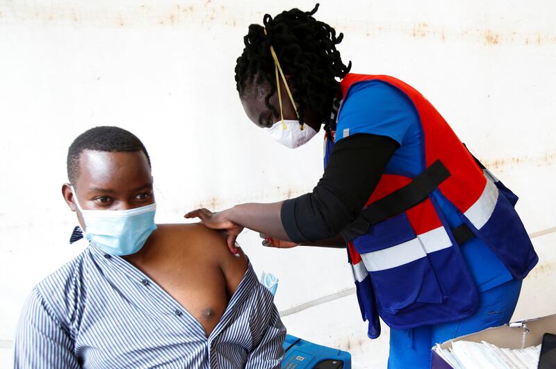 Less than 10 percent Africa's population has been fully vaccinated against Covid-19. Reuters