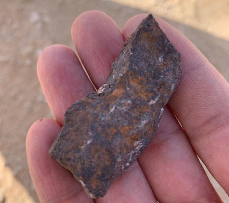   The International Astronomy Centre, in co-operation with local authorities, has been searching for the last potential meteorite that fell in the desert of Abu Dhabi last Tuesday and found several possible stones. 