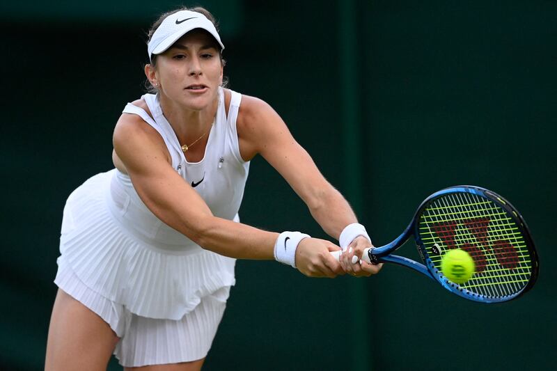 Switzerland's 14th seed Belinda Bencic during her first-round defeat against to Wang Qiang of China. Reuters