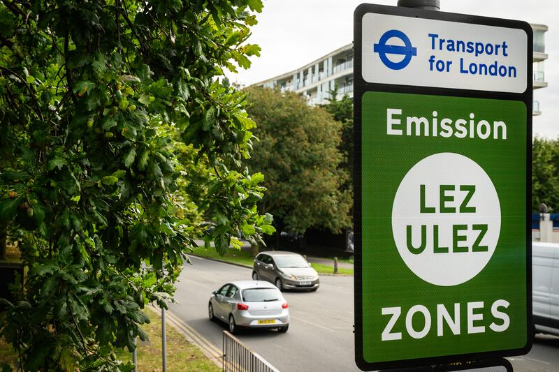 London mayor Sadiq Khan said since the expansion of Ulez a month ago, 'we can already see it is working'. Getty Images