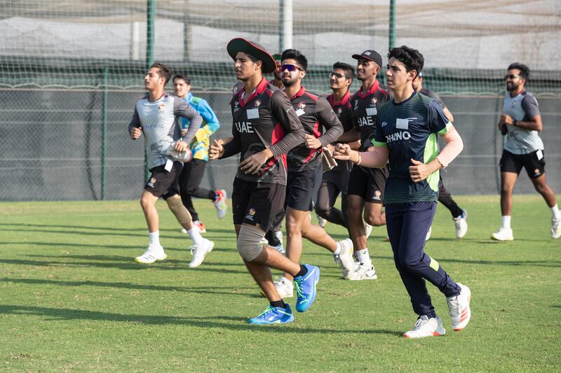 Players attend a Desert Vipers training session at Jebel Ali Shooting Club.