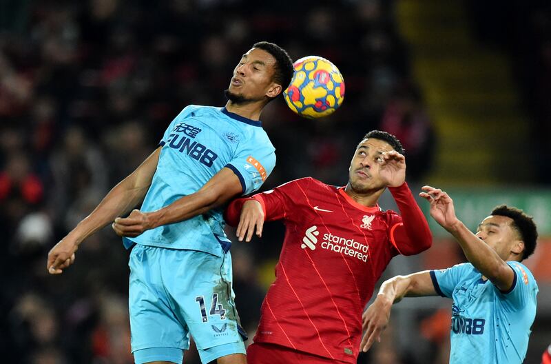 Thiago Alcantara - 4

The 30-year-old had a difficult game and made two mistakes before Newcastle’s goal. His passing was unusually profligate. He was replaced by Milner in the final minute. Reuters