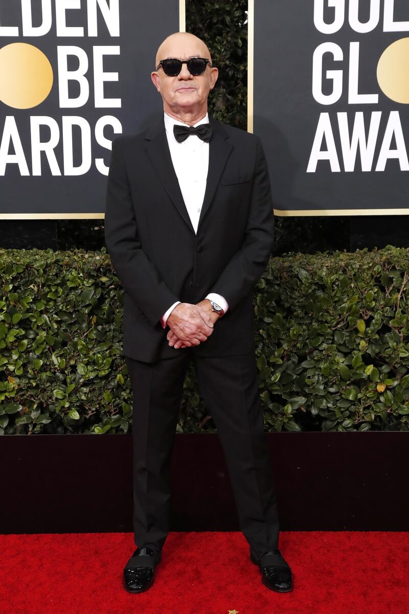 Bernie Taupin arrives for the 77th annual Golden Globe Awards ceremony.  EPA
