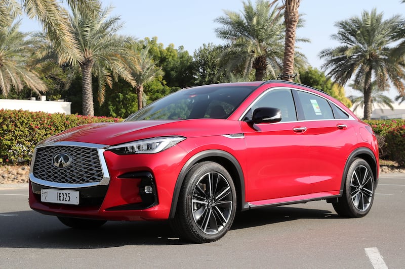 'The National' takes the Infiniti QX55 out for a spin in Dubai. All photos: Pawan Singh / The National