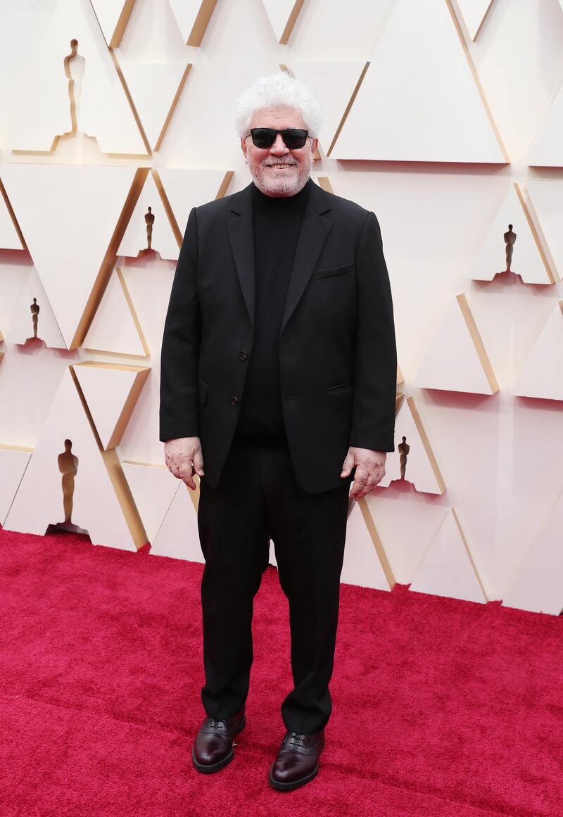 Pedro Almodovar arrives at the Oscars on Sunday, February 9, 2020, at the Dolby Theatre in Los Angeles. EPA