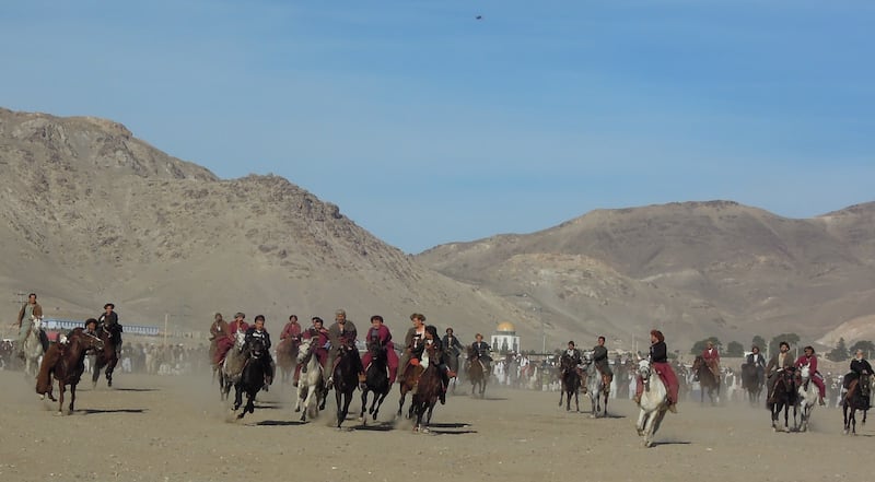 Horseback riding in Afghanistan.