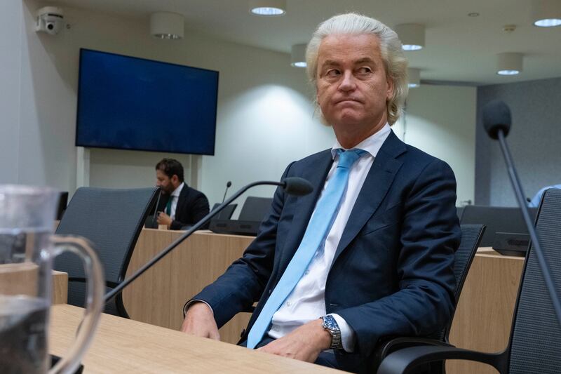 Geert Wilders is withdrawing legislation that he proposed in 2018 that calls for a ban on mosques and the Quran. AP