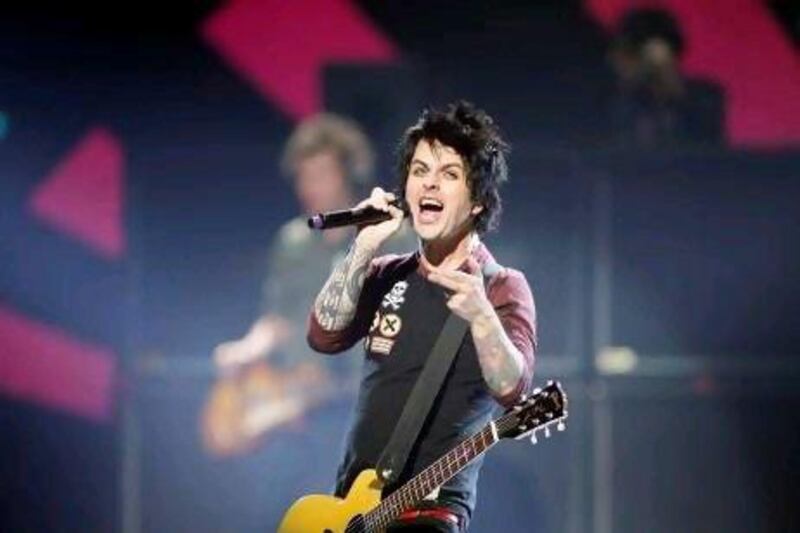 Green Day's Billie Joe Armstrong performs in Las Vegas last week. Steve Marcus / Reuters