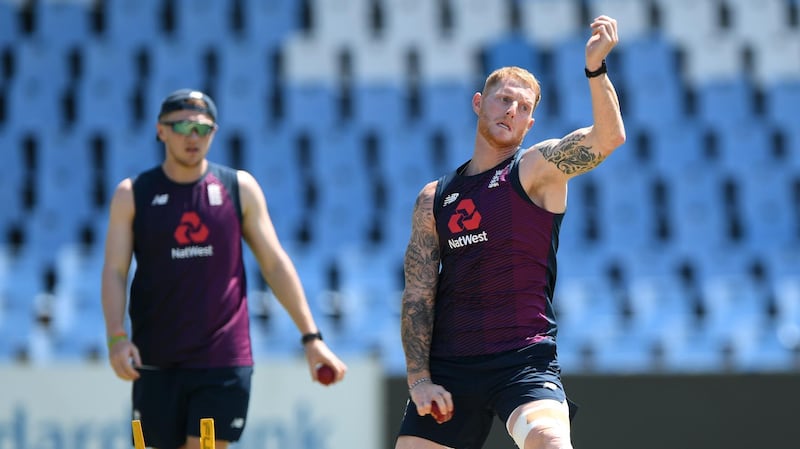 CENTURION, SOUTH AFRICA - DECEMBER 25: England all rounder Ben Stokes in bowling action during an England nets session ahead of the First Test Match against South Africa at SuperSport Park on December 25, 2019 in Pretoria, South Africa. (Photo by Stu Forster/Getty Images)