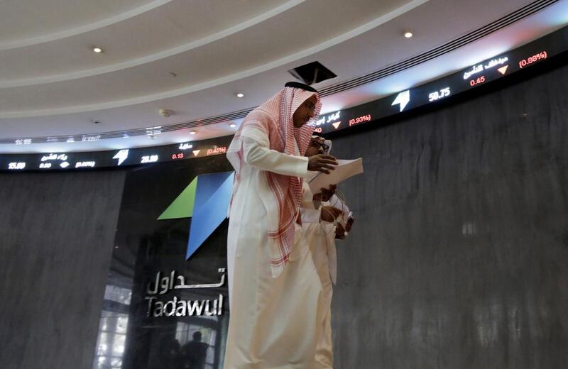 Saudi Arabia's Tadawul fell in early trading. Hasan Jamali / AP Photo