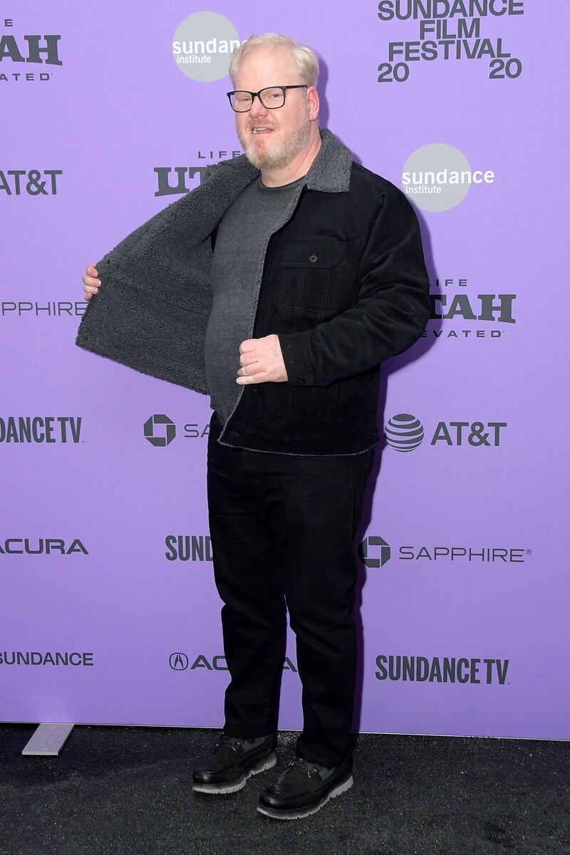 Jim Gaffigan attends the 'Tesla' premiere at the 2020 Sundance Film Festival. AFP