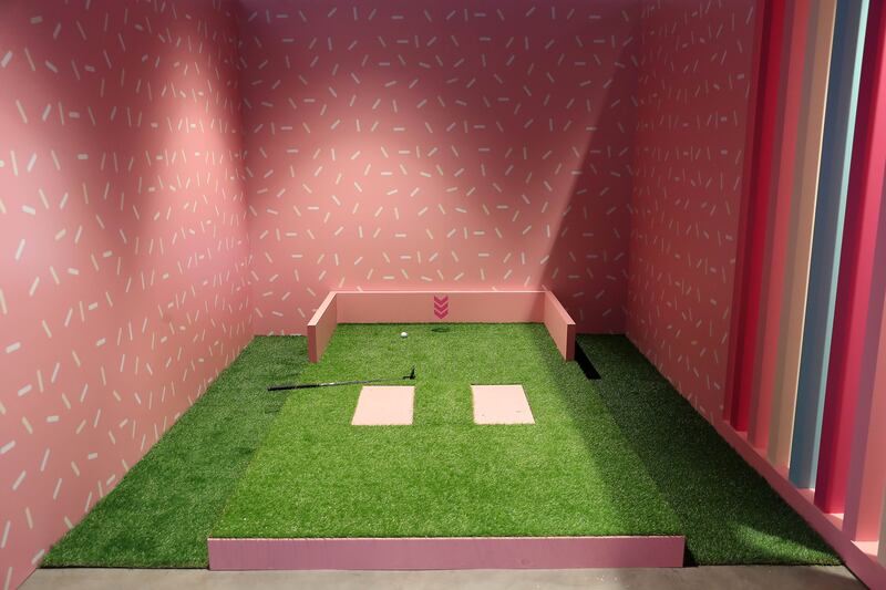 An area to play mini-golf.