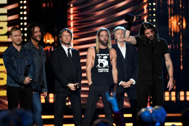 Foo Fighters were inducted into the Rock & Roll Hall of Fame this autumn by Paul McCartney. Reuters