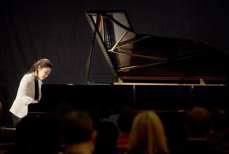 The South Korean pianist Ah Ruem Ahn performed works by Chopin, Schubert, and Haydn. Courtesy of Abu Dhabi Festival 