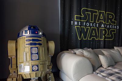 Ricardo Scala had an R2-D2 sculpture custom-made for the home's indoor cinema. Antonie Robertson / The National