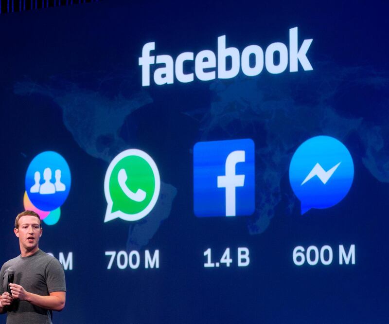 (FILES) In this file photo taken on March 25, 2015, Facebook CEO Mark Zuckerberg speaks at the F8 summit in San Francisco. Facebook on March 21, 2019, admitted that millions of passwords were stored in plain text on its internal servers, a security slip that left them readable by the social networking giant's employees. "To be clear, these passwords were never visible to anyone outside of Facebook and we have found no evidence to date that anyone internally abused or improperly accessed them," vice president of engineering, security, and privacy Pedro Canahuati said in a blog post. / AFP / Josh Edelson
