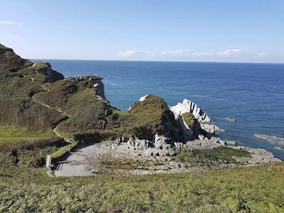 Bennett's Mouth in Mortehoe, North Devon, England, United Kingdom. Courtesy Seadog