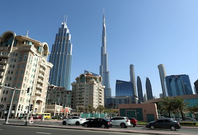 Researchers used computer modelling to determine ways temperatures could be reduced in bustling Downtown Dubai. Chris Whiteoak / The National