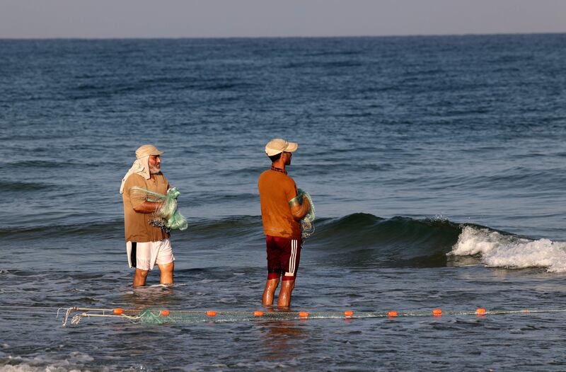 The expansion of Gaza's fishing zone has been welcomed by local traders. AFP