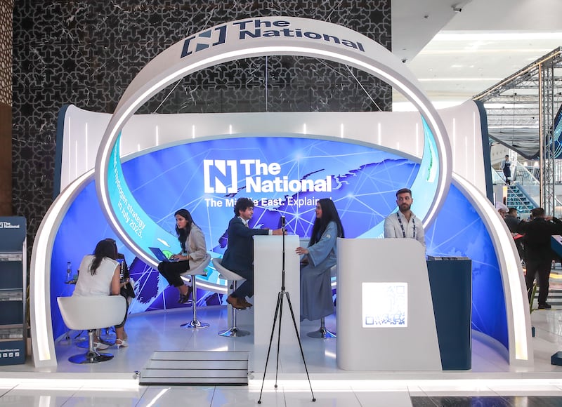 The National stand at Adipec 2023