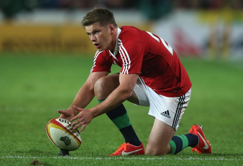 SYDNEY, AUSTRALIA - JUNE 15: Owen Farrell of the Lions lines up a penalty during the match between the NSW Waratahs and the British & Irish Lions at Allianz Stadium on June 15, 2013 in Sydney, Australia.  (Photo by David Rogers/Getty Images) *** Local Caption ***  170603700.jpg