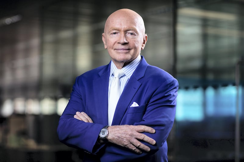 Mark Mobius, chairman of Templeton Emerging Markets Group, poses for a photograph following a Bloomberg Television interview in London, U.K., on Monday, Oct. 10, 2016. Banks could move East following the U.K.'s decision to exit the European Union, Mobius said during the interview. Photographer: Simon Dawson/Bloomberg