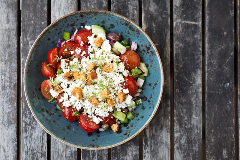 Greek salad at Mazi