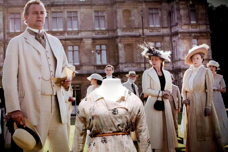 The exterior shots in Downton Abbey as well as most of the interior shots are taken at Highclere Castle in Hampshire. AP
