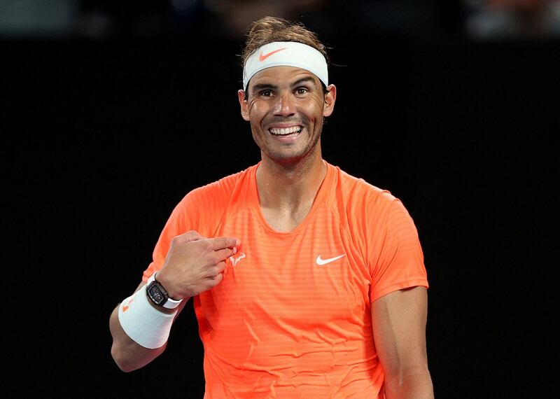 Spain's Rafael Nadal during his second-round victory against Michael Mmoh of the United States at the Australian Open on February 11. Reuters