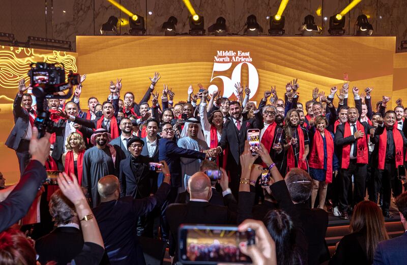 The first Middle East and North Africa’s 50 Best Restaurants Awards were held at Conrad Abu Dhabi Etihad Towers. All photos: Victor Besa / The National