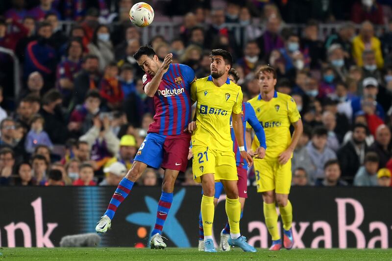 Sergio Busquets 6. Playing his 674th Barça game – the same as fellow legend Andres Iniesta. Booked in the first half and passing was not to his usual level. Getty Images
