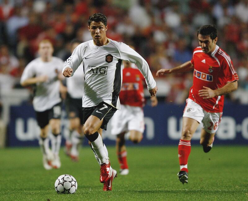 2006-7 28 goals (Manchester United 23, Portugal 5). Getty Images