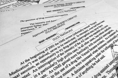 A portion of a once-classified CIA report that disclosed the existence of a drug research programme dubbed "Project Medication". AP