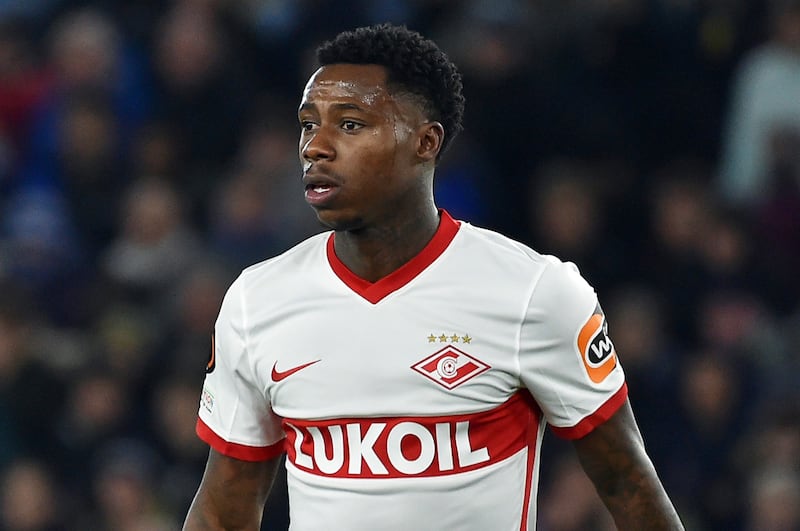 Spartak's Quincy Promes, who was convicted in absentia last month by an Amsterdam court of involvement in cocaine smuggling, has reportedly been arrested by authorities in Dubai. AP