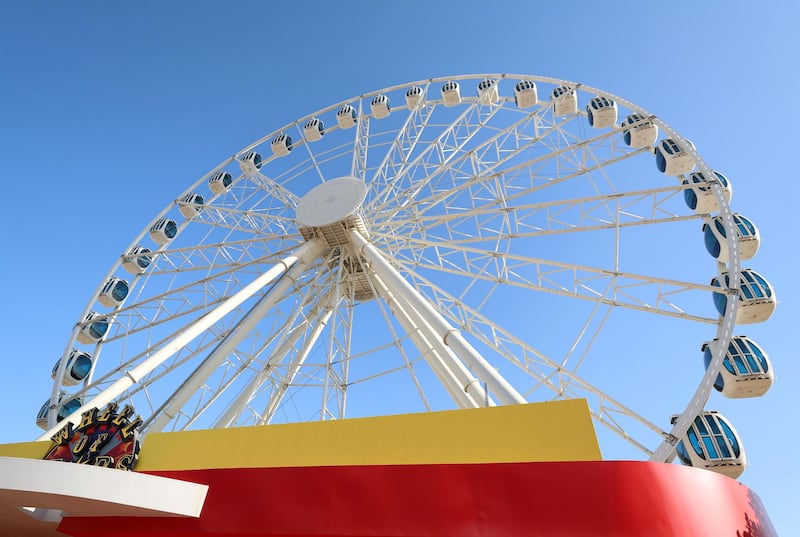 Dubai, United Arab Emirates - Reporter: N/A. News. Entertainment. Bollywood Parks is reopening to the public tomorrow with nine new rides. New ride Wheel off Stars. Dubai. Wednesday, January 20th, 2021. Chris Whiteoak / The National