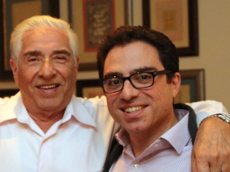 Siamak Namazi (jailed in Iran) and father Baquer. courtesy: Paul Peachey 