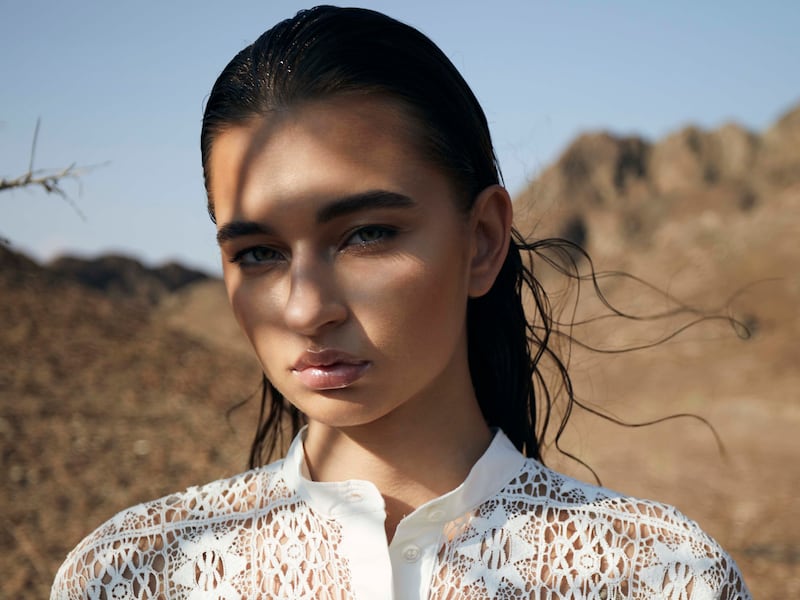 Prominent brows and minimal mascara are increasingly popular looks. Photo: Oscar Munar at MMG for The National