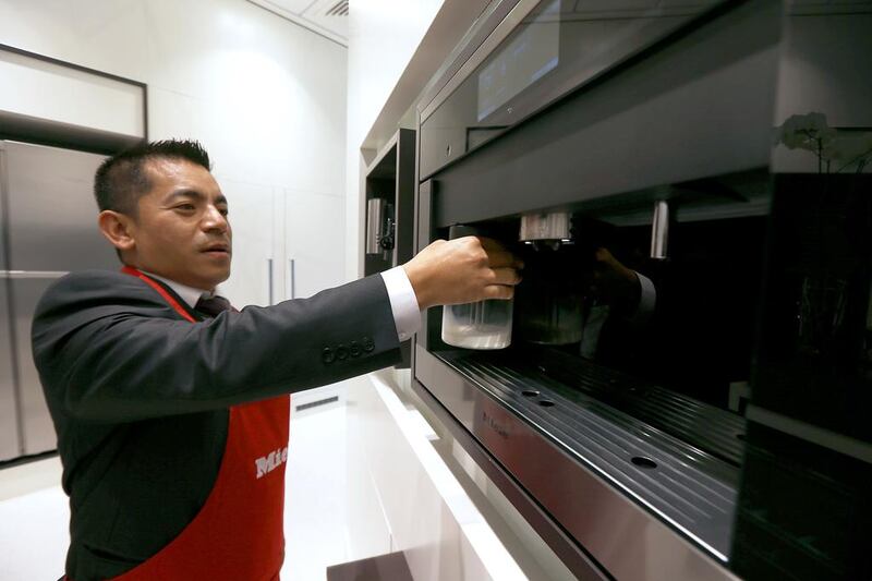 This Miele machine has an array of functions that gives coffee lovers a better experience. Pawan Singh / The National