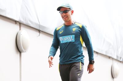 MELBOURNE, AUSTRALIA - DECEMBER 28: Australian head coach Justin Langer is seen during day three of the Third Test match in the series between Australia and India at Melbourne Cricket Ground on December 28, 2018 in Melbourne, Australia. (Photo by Michael Dodge/Getty Images)