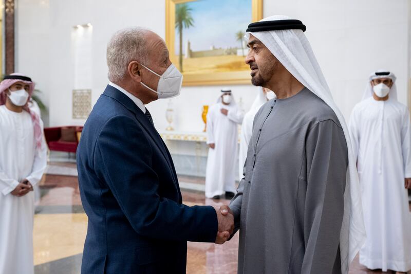 Ahmed Aboul Gheit, Arab League Secretary General, offers his condolences to President Sheikh Mohamed.