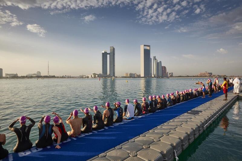 ITU World Triathlon Abu Dhabi is one of the region’s most popular challenges for professionals, seasoned triathletes and first-timers and will be taking place on March 3 and 4. Courtesy ITU World Triathlon Abu Dhabi