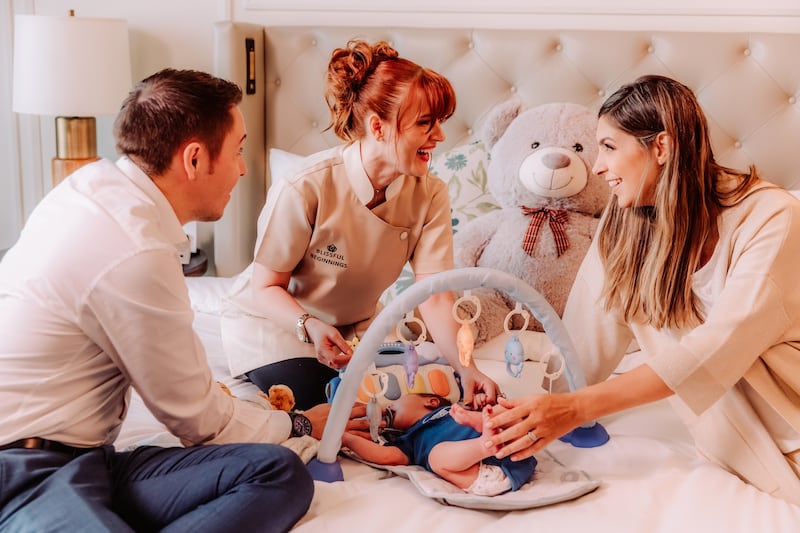 New parents can get to grips with parenthood with the help of postnatal retreats, with support teams in a luxury hotel. Photo: Blissful Beginnings