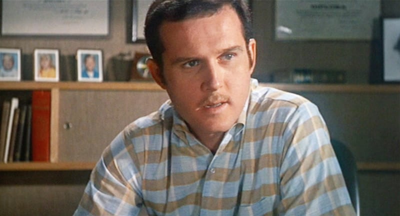 LOS ANGELES - JUNE 12: The movie "Rosemary's Baby", written for the screen and directed by Roman Polanski, from the novel by Ira Levin.  Seen here, Charles Grodin as Dr. C.C. Hill.  Initial theatrical release June 12, 1968.  Screen capture. Paramount Pictures. (Photo by CBS via Getty Images)
