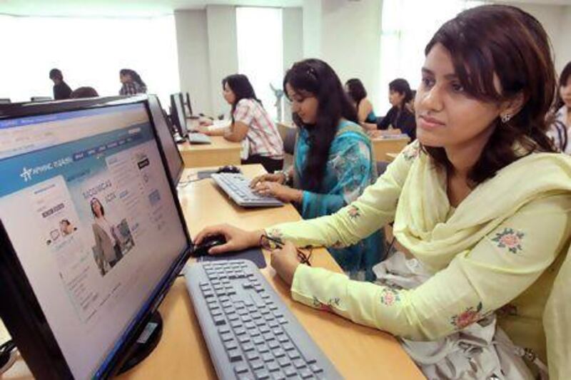 Online courses offered by Western universities are attracting students from countries in the Middle East. Yonhap via EPA