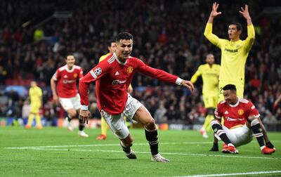 Cristiano Ronaldo scored a late winner when Manchester United hosted Villarreal at Old Trafford in September. EPA