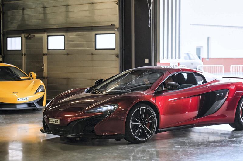 Supercars at the Dubai launch.